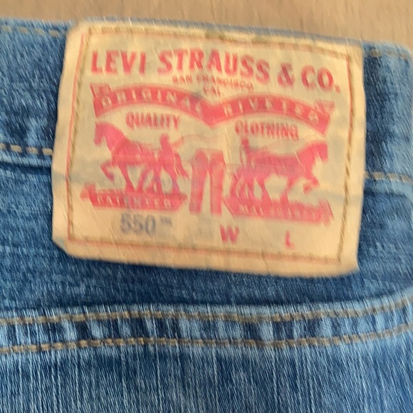 Levi’s 550 relaxed jean loose through thigh tapered leg cotton - Picture 10 of 17